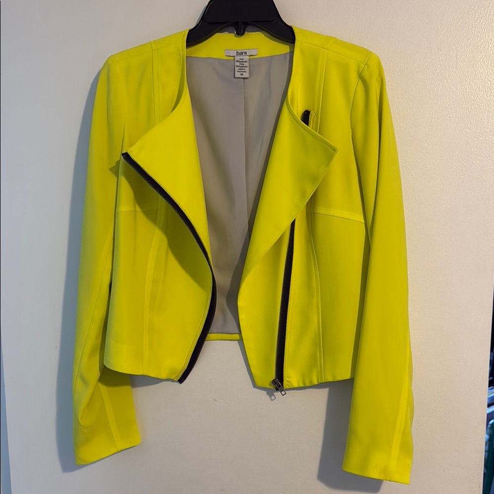 Bar III Neon Yellow Women's Blazer